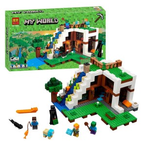Klocki Zestaw MINECRAFT Wodospad 747szt