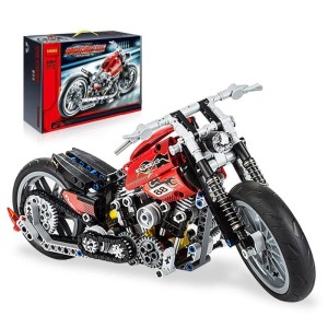 Zabawka Klocki Technic Motor Harley 378szt