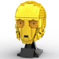 Zabawka Klocki Zestaw STAR WARS C-3PO Głowa 609szt