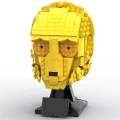 Zabawka Klocki Zestaw STAR WARS C-3PO Głowa 609szt