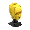 Zabawka Klocki Zestaw STAR WARS C-3PO Głowa 609szt