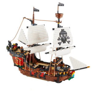 Klocki Zabawka Zestaw CREATOR Statek Piracki 1260szt