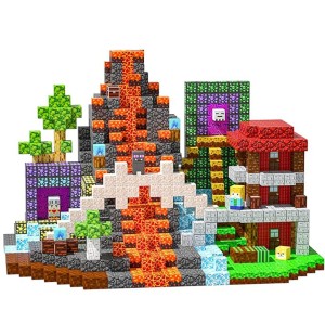  100szt Klocki Magnetyczne Minecraft Ogromny Zestaw