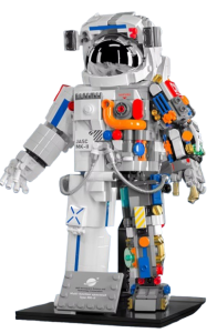 Klocki konstrukcyjne astronauta model mechaniczny skafander kosmiczny zestaw 924 elementy