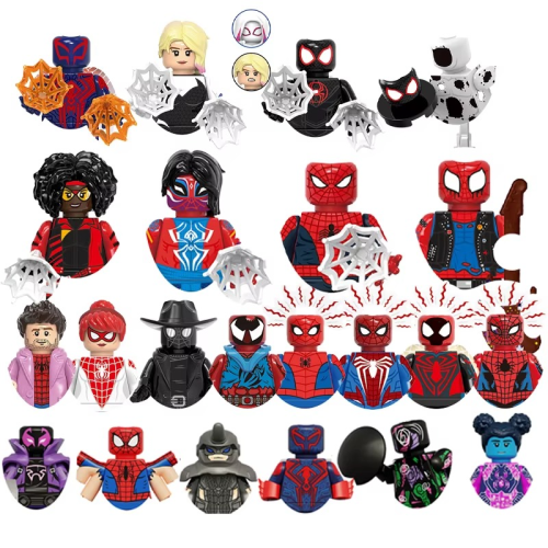Zestaw Figurek Spider-Man – 22 Figurki Kolekcjonerskie Kompatybilne z Klockami Konstrukcyjnymi