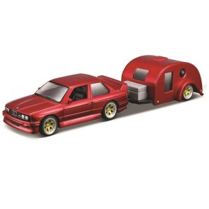 Zestaw Model Auto Klasyk + Laweta Skala 1:64