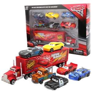 Zestaw 7 Aut Disney Zygzak Mcqueen Zabawka 1:55